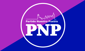 Bandera del Partido Nuestro Pueblo (PNP)