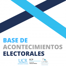 Portada del proyecto, con el texto: Base de acontecimientos electorales.