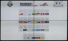 Fotografía de la papeleta electoral para la presidencia y vicepresidencias.