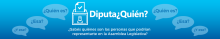 Banner del proyecto. El logo del proyecto es una persona con el rostro con signo de interrogación, en una urna de votación.