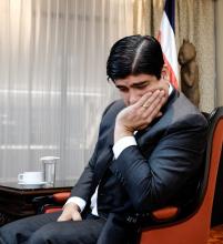 Fotografía del presidente Carlos Alvarado.