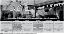 Imagen con recuadro de texto que presenta los contenidos de los ejes temáticos del proyecto. La información es muy pequeña para distinguir.