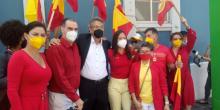 Fotografías del ex candidato presidencial Welmer Ramos y equipo de trabajo.